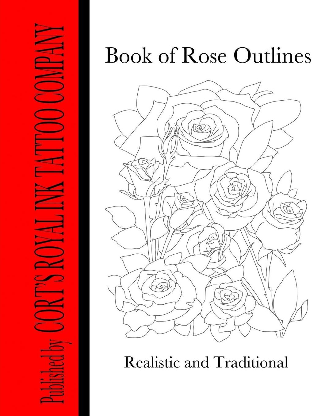 Book of Rose Outlines: Book of rose outlines coloring book