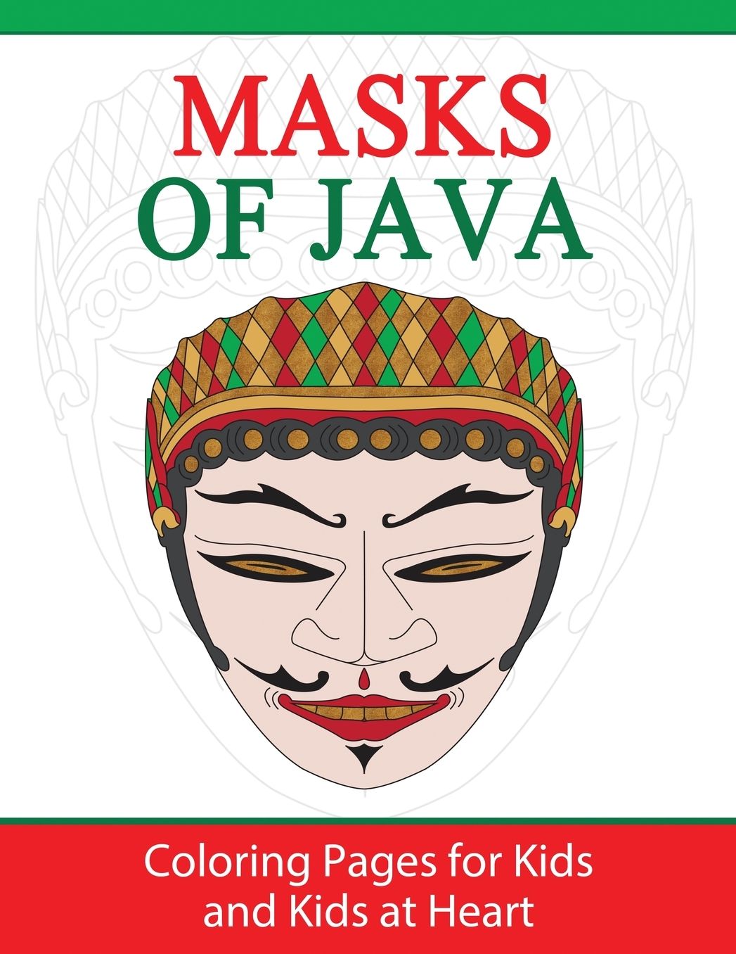 Masks of Java: Coloring Pages for Kids and Kids at Heart