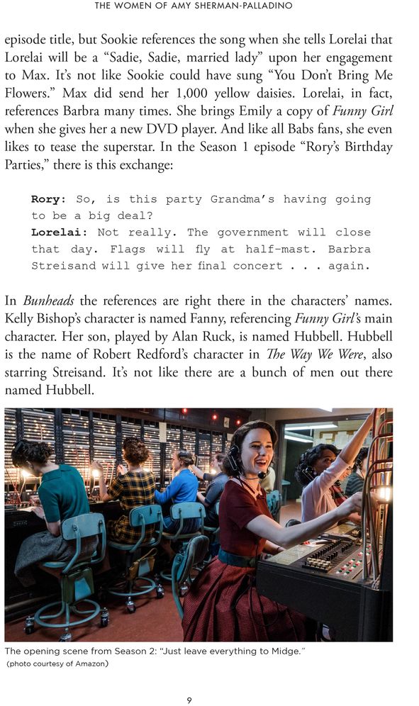 The Women of Amy Sherman-Palladino : Gilmore Girls, Bunheads and Mrs. Maisel