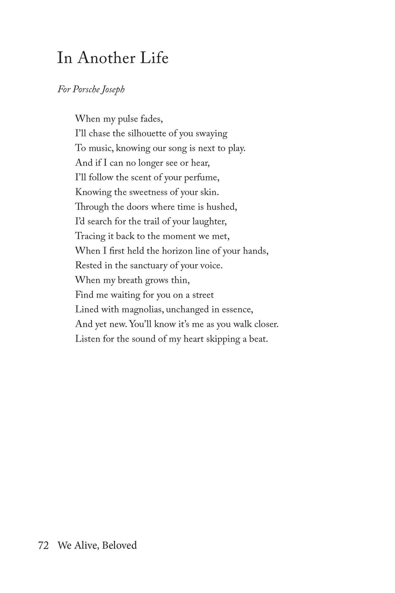 We Alive, Beloved: Poems