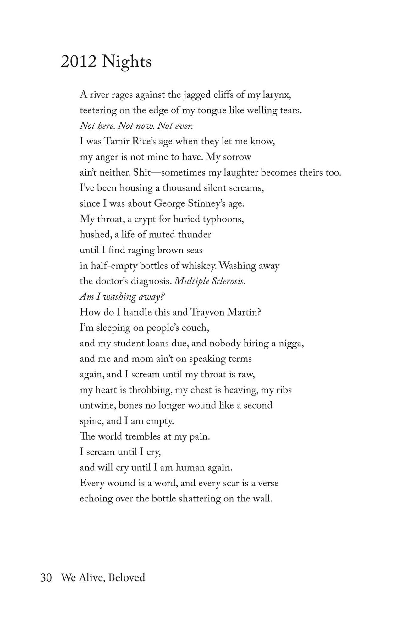 We Alive, Beloved: Poems