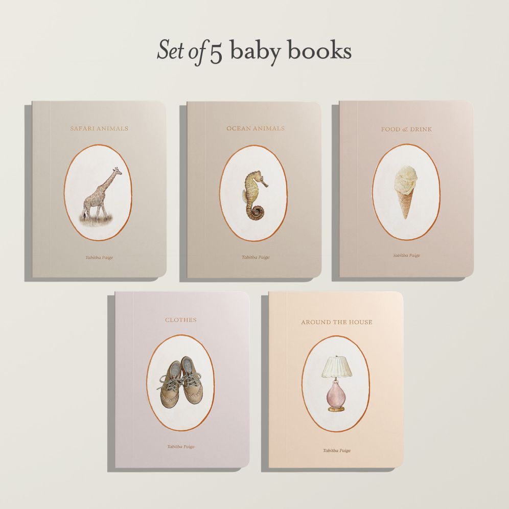 Our Little Library Vol. 2: A Foundational Language Vocabulary Board Book Set for Babies