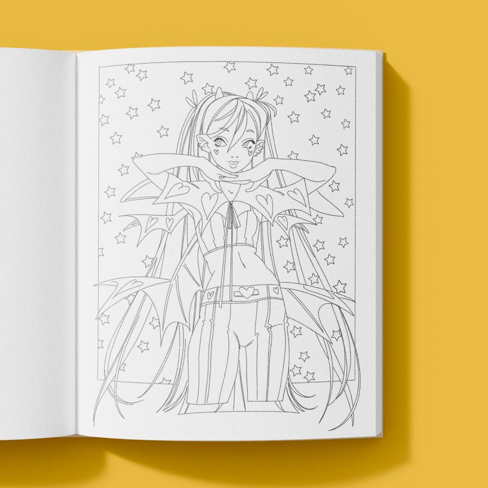 The Modern Manga Coloring Book: Pop Manga and Anime-Inspired Coloring Book for Teens and Adults