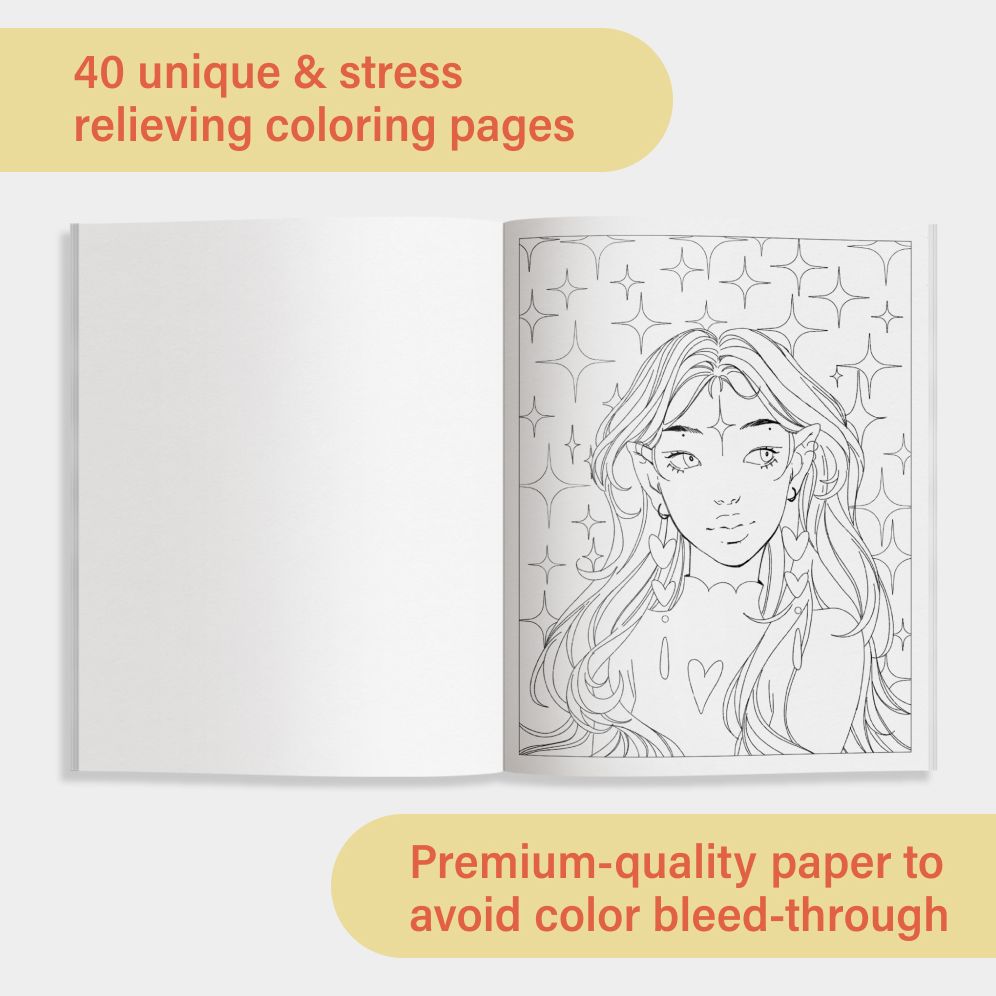 The Modern Manga Coloring Book: Pop Manga and Anime-Inspired Coloring Book for Teens and Adults