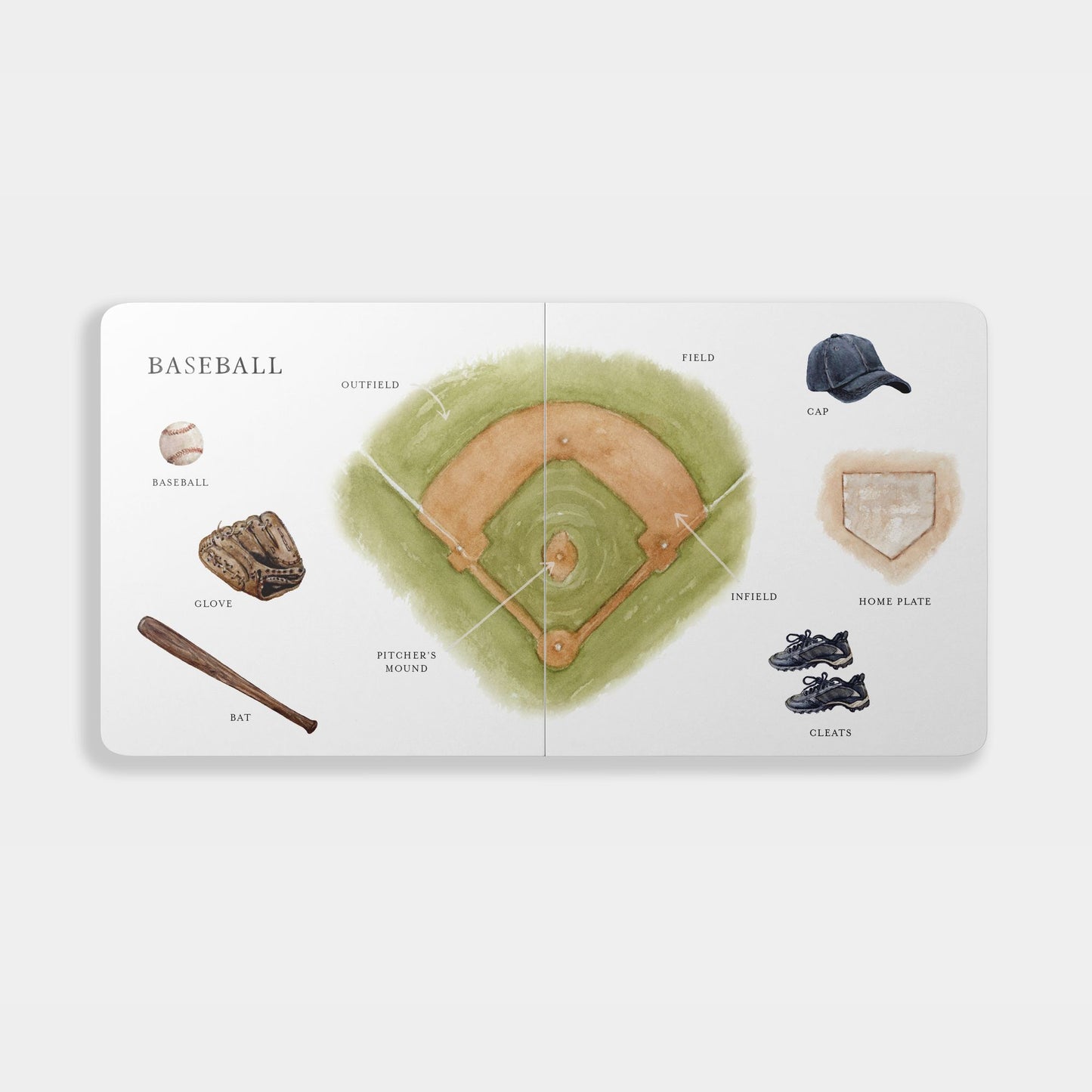 Our Book of Sports First Words: A Foundational Language Vocabulary Board Book for Future Athletes