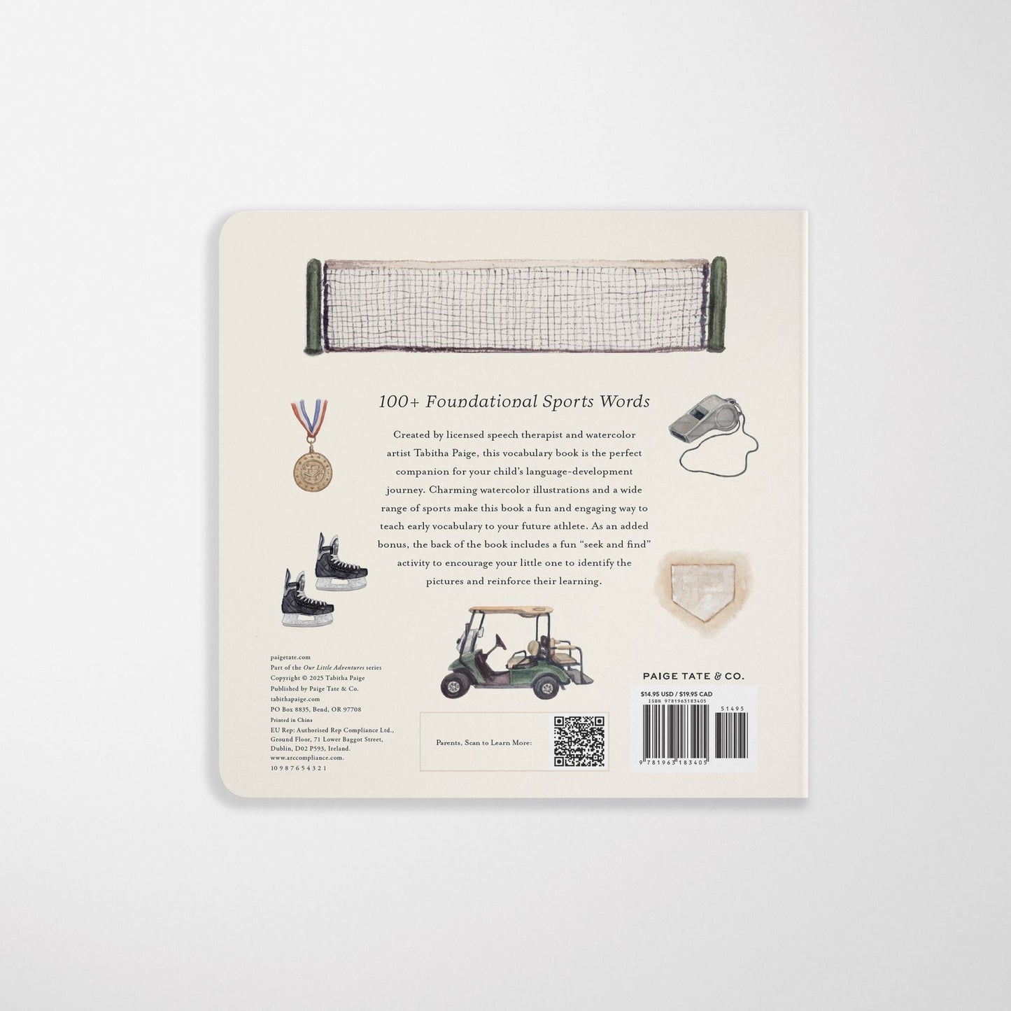 Our Book of Sports First Words: A Foundational Language Vocabulary Board Book for Future Athletes
