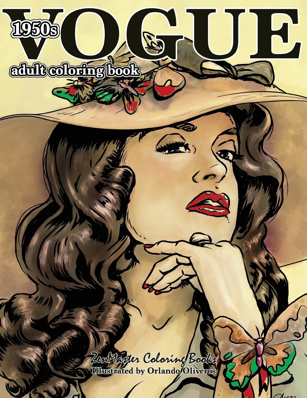 Vogue 1950s Adult Coloring Book: 50s Fashion Coloring Book for Adults