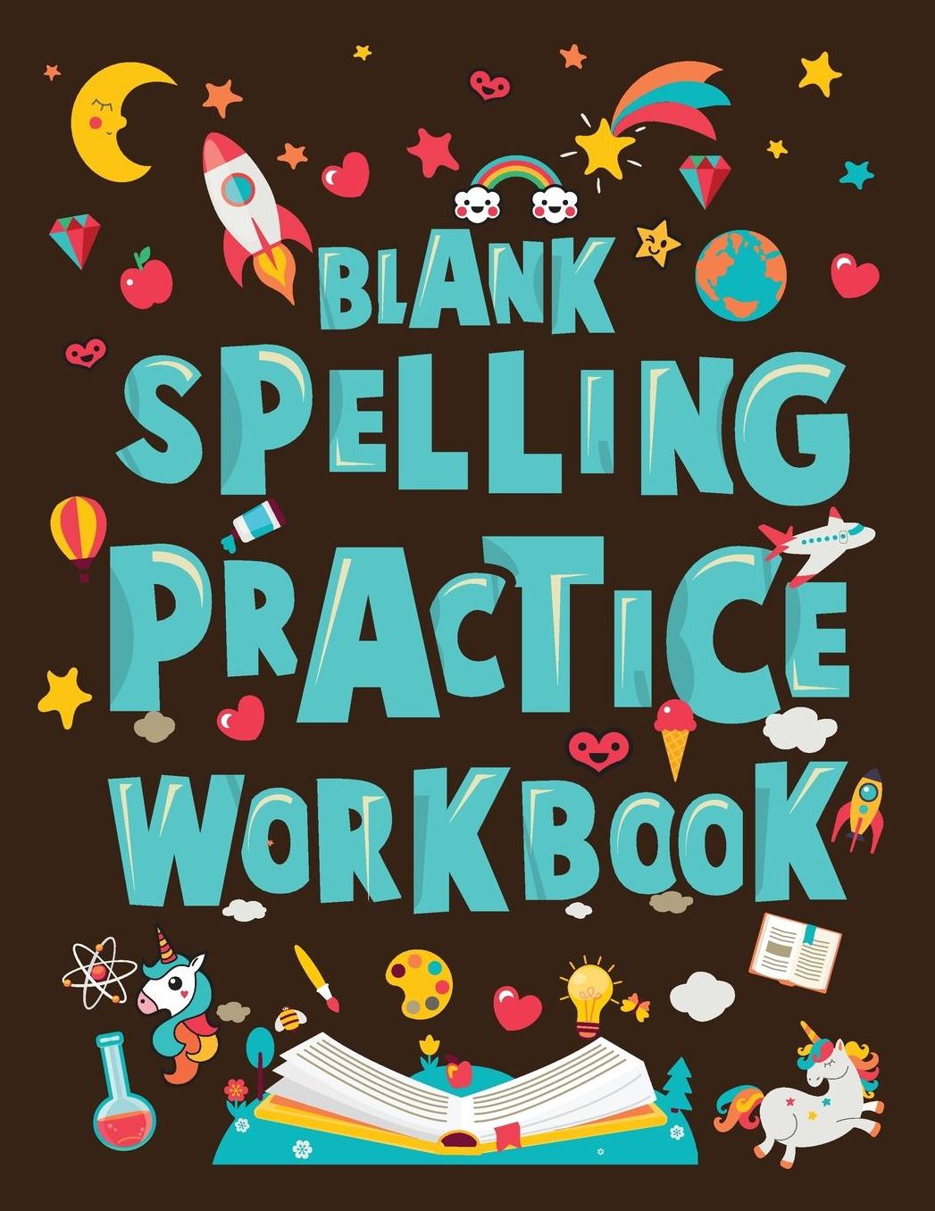 Blank Spelling Practice Workbook: Spelling Test Blank Sheets for All Grades (Spelling Journal Notebook)(V13)