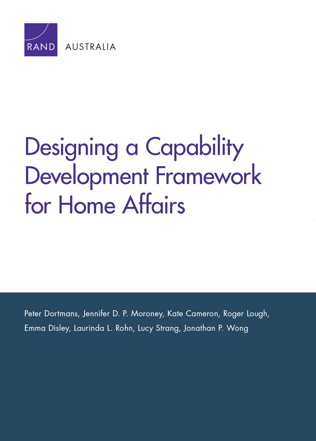 Designing a Capability Development Framework for Home Affairs
