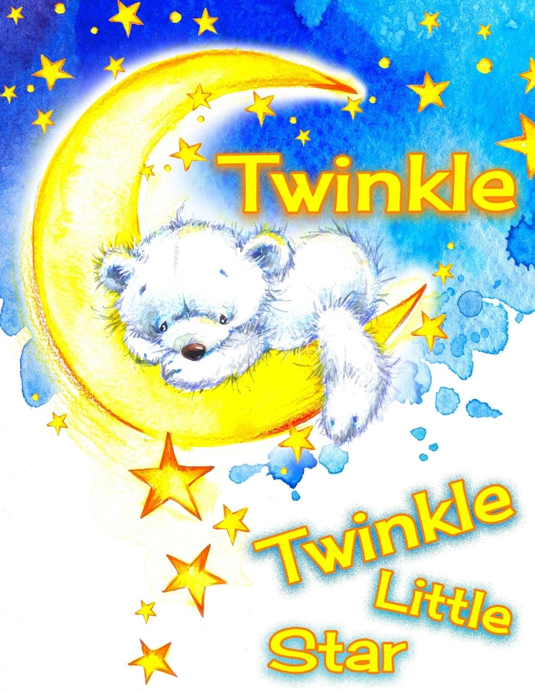 Twinkle Twinkle Little Star: Discreet Internet Password Keeper, Large Print Book, 8 1/2" x 11"