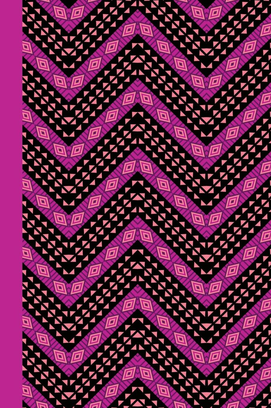 Journal: African Pattern (Violet) 6x9 - Lined Journal - Journal with Lined Pages - (Diary, Notebook)
