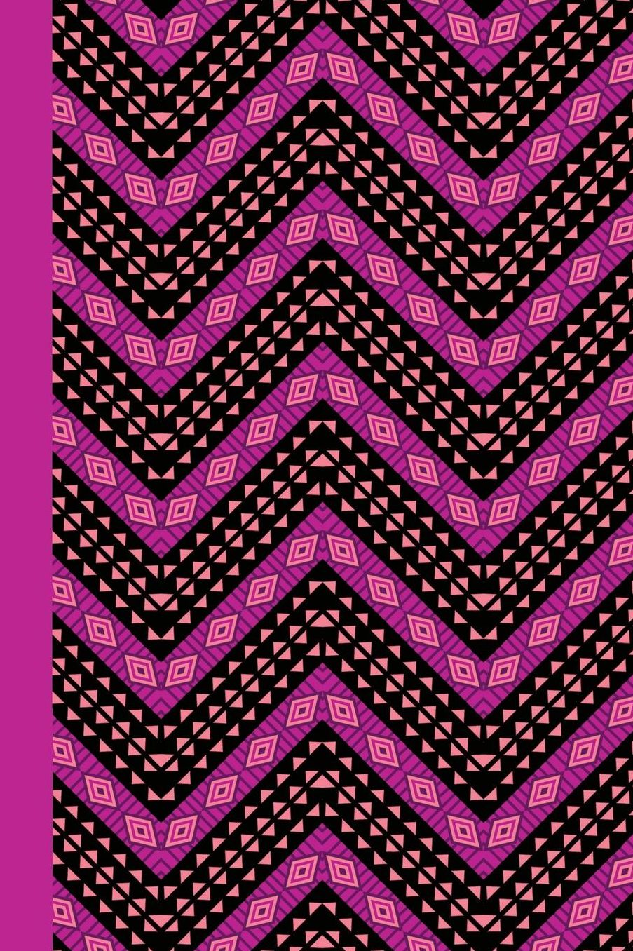 Journal: African Pattern (Violet) 6x9 - Graph Journal - Journal with Graph Paper Pages, Square Grid Pattern