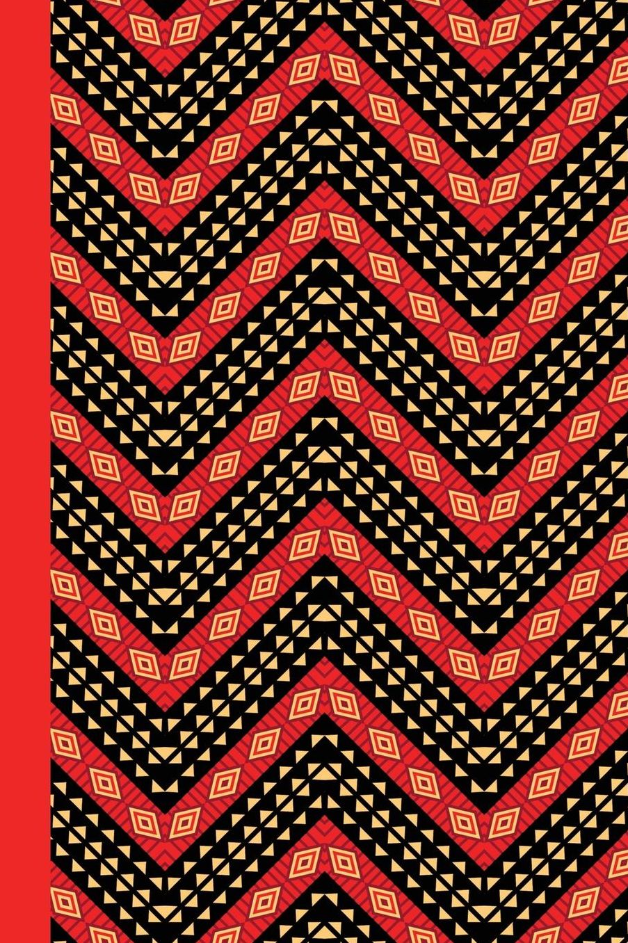 Journal: African Pattern (Red) 6x9 - Graph Journal - Journal with Graph Paper Pages, Square Grid Pattern