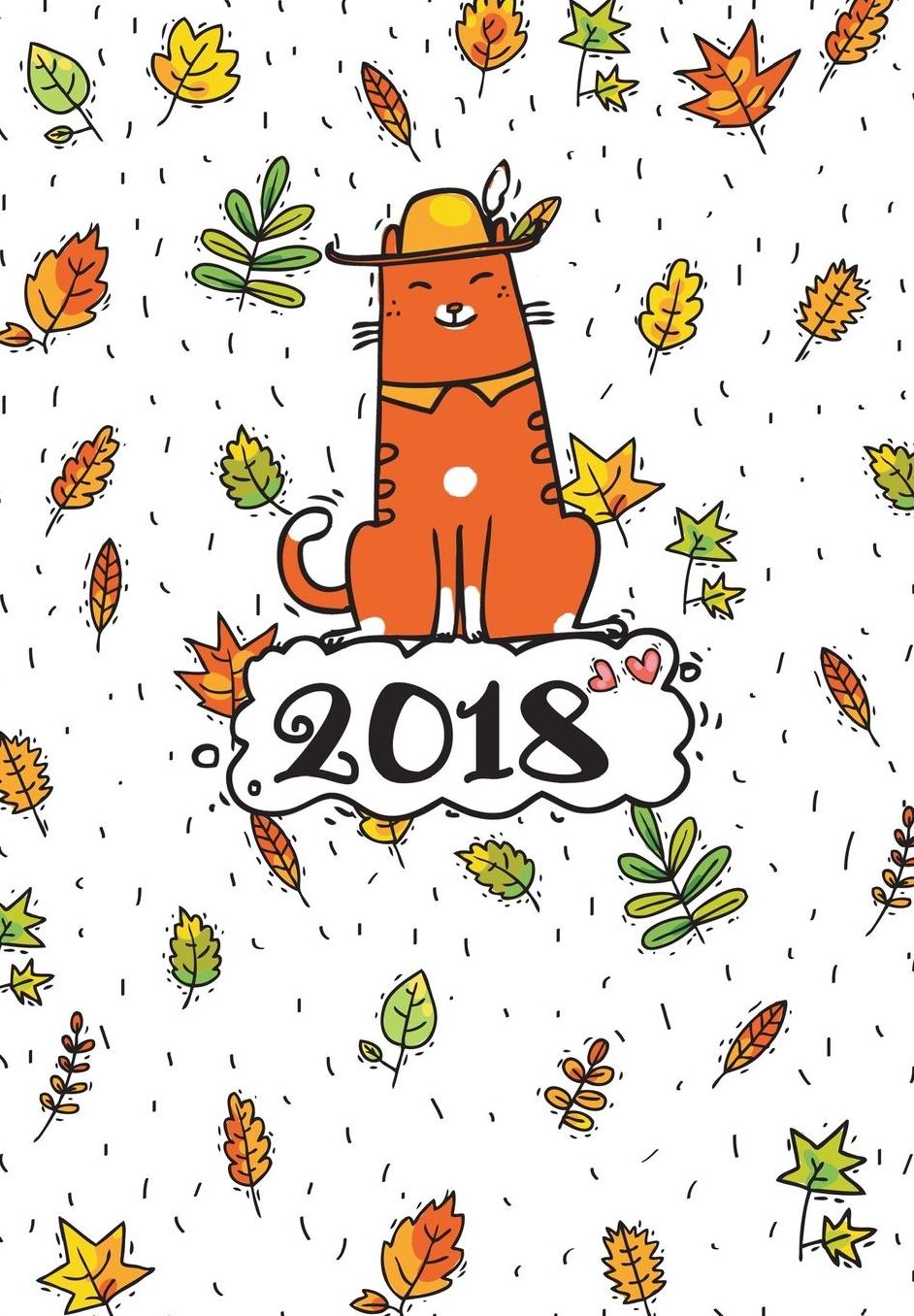 2018 Calendar Schedule Organizer, Weekly Monthly Planner: Funny Cat, Planner 2018 Academic Year, Monthly Weekly Planner 2018, Organizer 2018