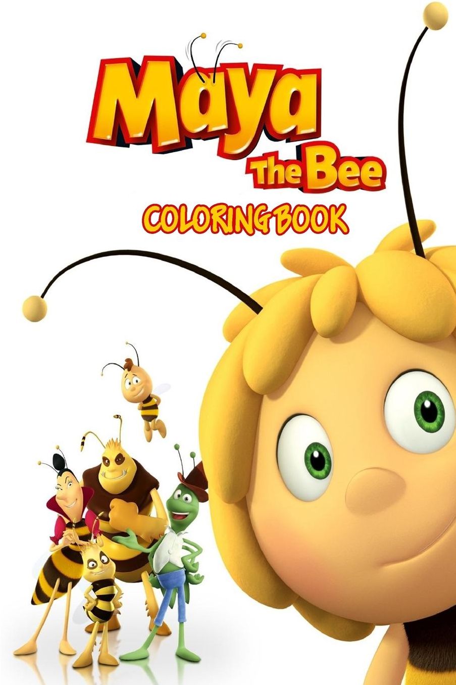 Maya the Bee Coloring Book: Coloring Book for Kids and Adults - 30 illustrations