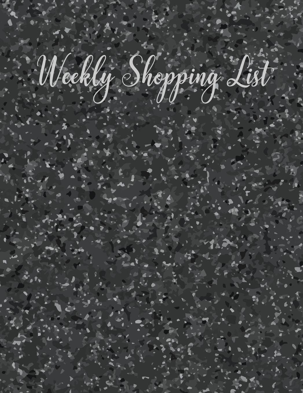 Weekly Shopping List: 60 Page Size 8.5x11 Shopping List Book, Shopping List Journal, Shopping List Notebook