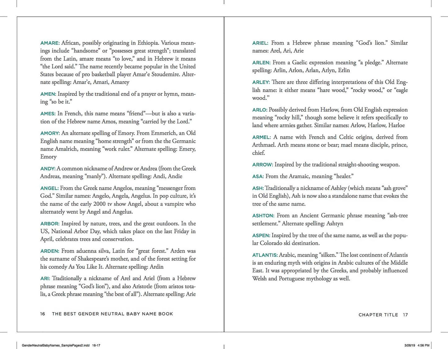 The Best Gender-Neutral Baby Name Book : The Ultimate Collection of Unique Unisex Names