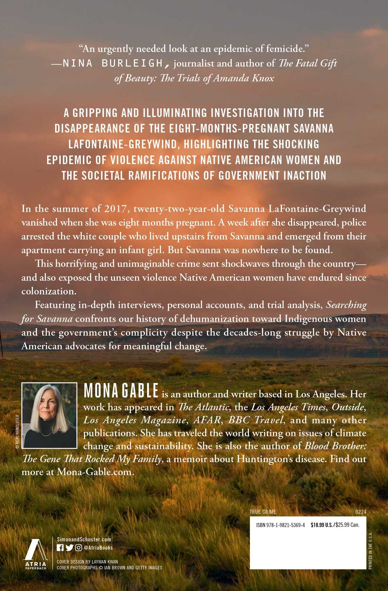 Searching for Savanna: The Murder of One Native American Woman and the Violence Against the Many