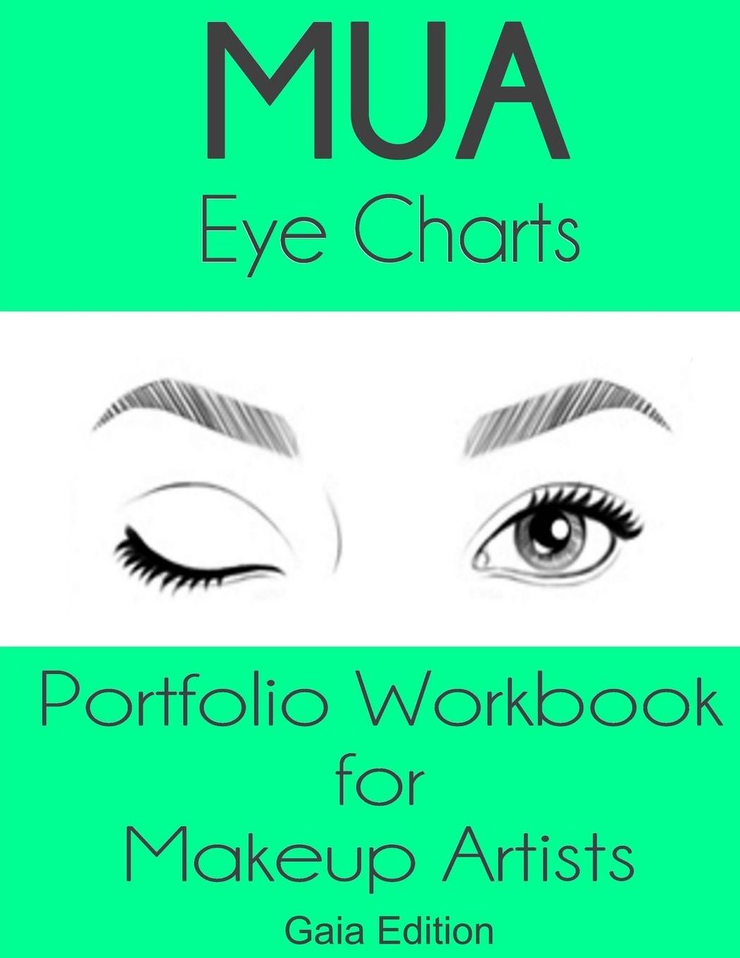 MUA Eye Charts Portfolio Workbook for Makeup Artists Gaia Edition