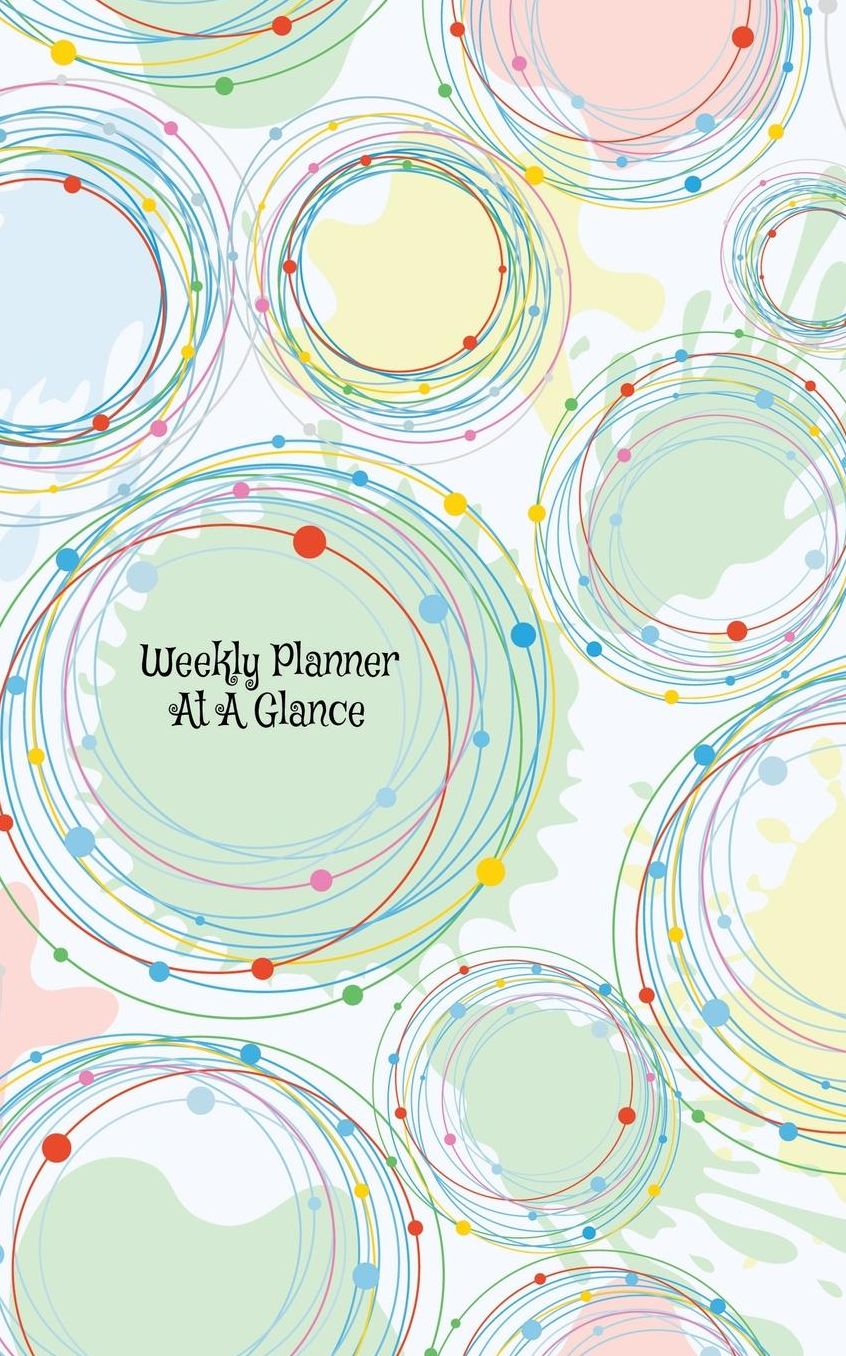 Weekly Planner At A Glance: 52 Weeks + To Do List + Journaling Pages + Cute Weekly Planner Girly Design On Cover (5 x 8 Inches / White)