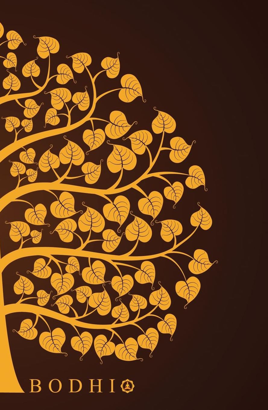 Bodhi: 150-page Journal With the Symbolic Image of a Bodhi Tree From India (Black / 5.25 x 8 Inches)