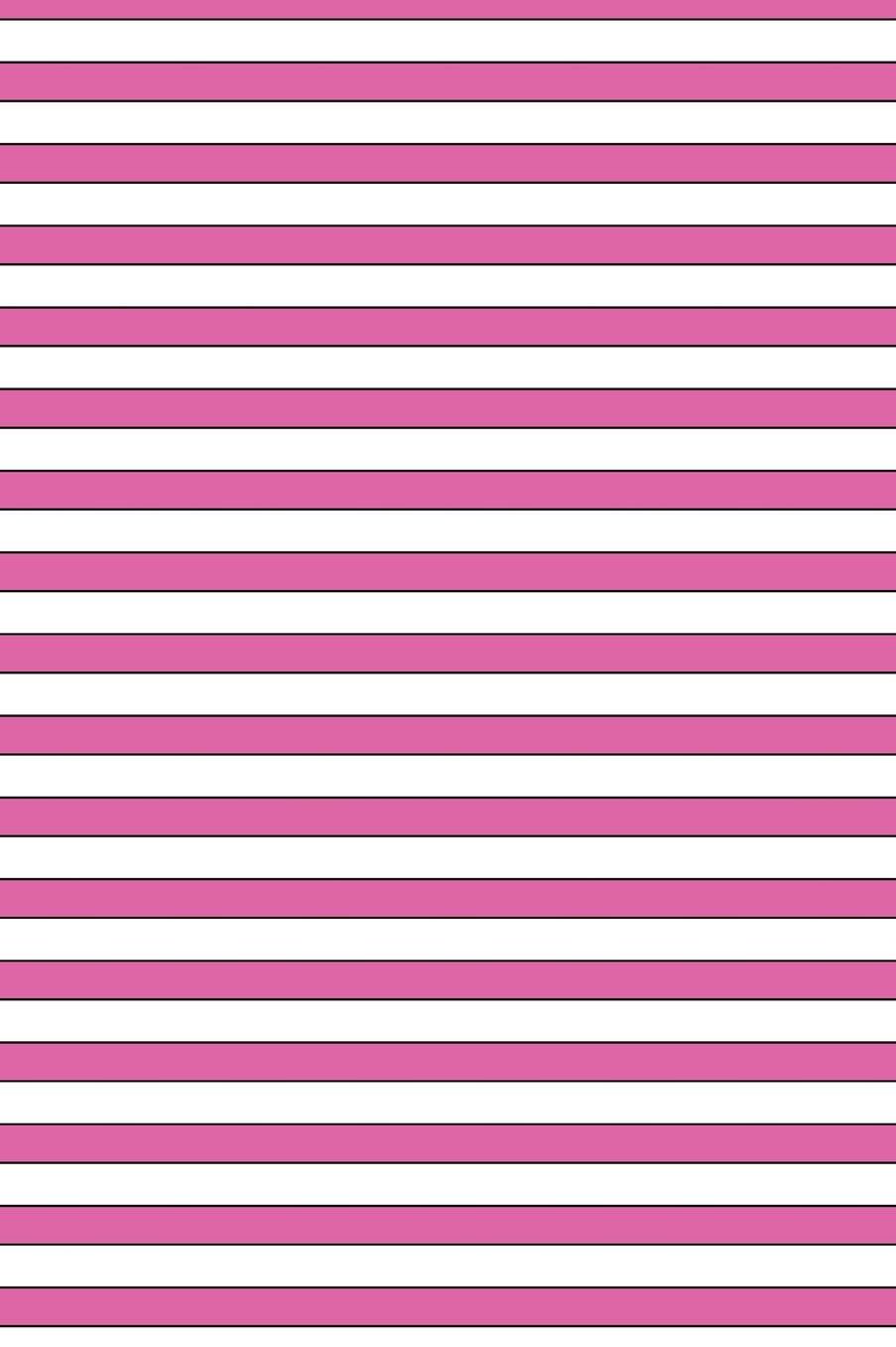 Lizzie Timewarp Notebook (pink and white striped)