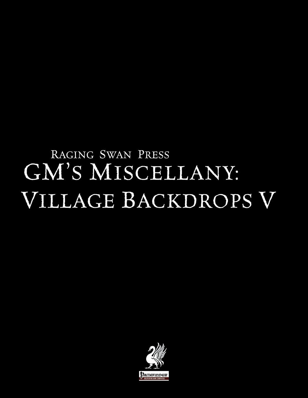 GM's Miscellany: Village Backdrop V