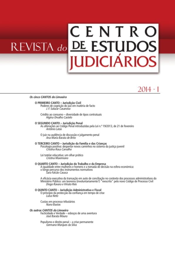 Revista do CEJ n.º 1 - 2014