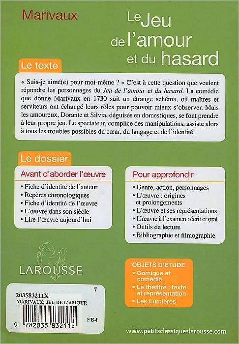 Le Jeu de l'Amour et du hasard