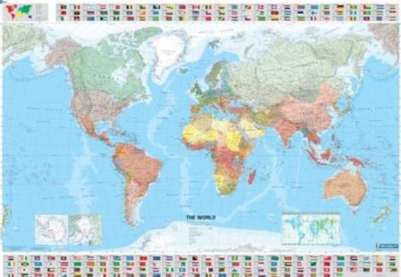 World Political, Flags (40x56) Lam