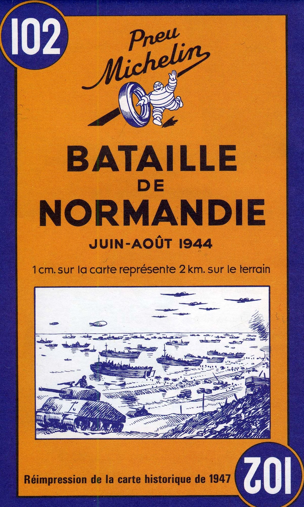 Michelin Battle of Normandy Michelin Map #102