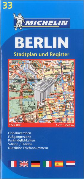 Berlin 1 : 22 000: Stadtplan und Register