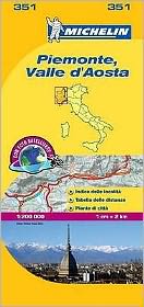 Michelin Map Italy: Piemonte, Valle D'Aosta 351