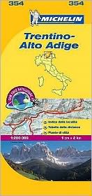 Michelin Map Italy: Trentino-Alto Adige 354