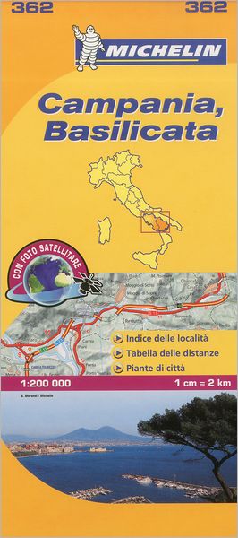 Michelin Map Italy: Campania, Basilicata 362