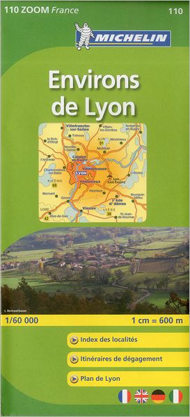 Michelin ZOOM Lyon Environs de Lyon Map 110