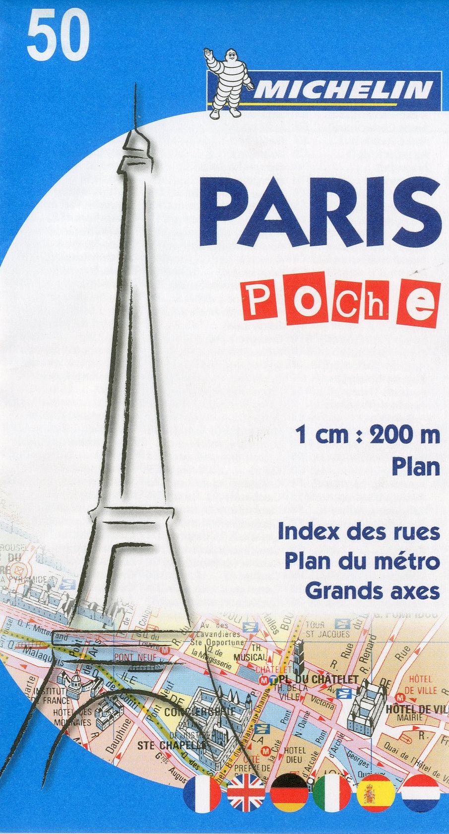 Paris, France Pocket Map