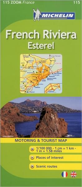 Michelin ZOOM France: French Riviera, Esterel Map 115