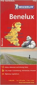Michelin Benelux Map 714: Belgium, The Netherlands, Luxembourg