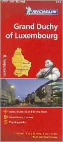 Michelin Luxembourg, Grand Duchy Map 717