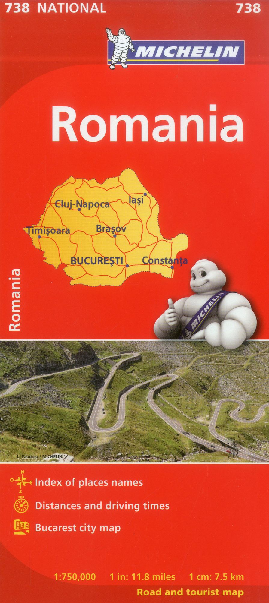 Michelin Romania Map 738