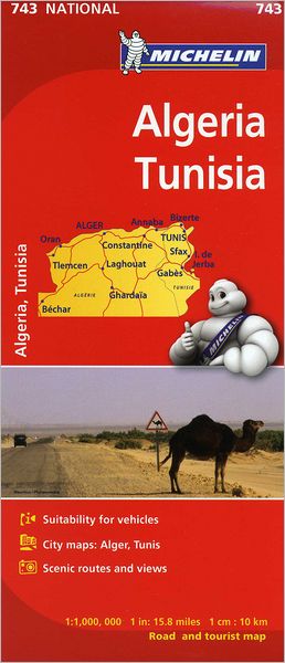 Michelin Map Africa Algeria Tunisia 743