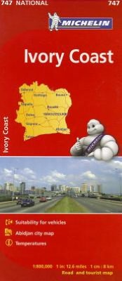 Michelin Map Africa Ivory Coast 747