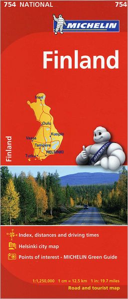 Michelin Finland Map 754