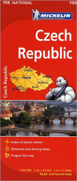 Michelin Czech Republic Map 755