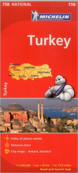 Michelin Turkey Map 758