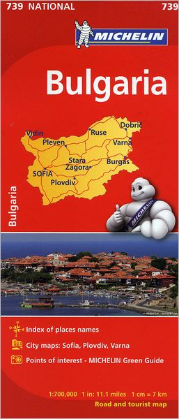 Michelin Bulgaria Map 739