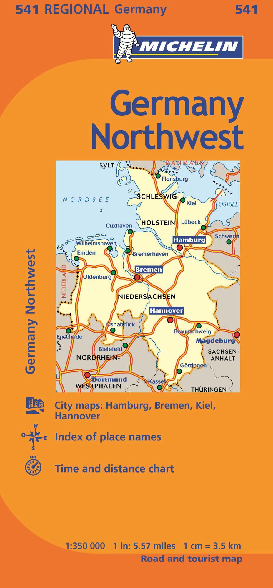 Michelin Germany Northwest Map 541