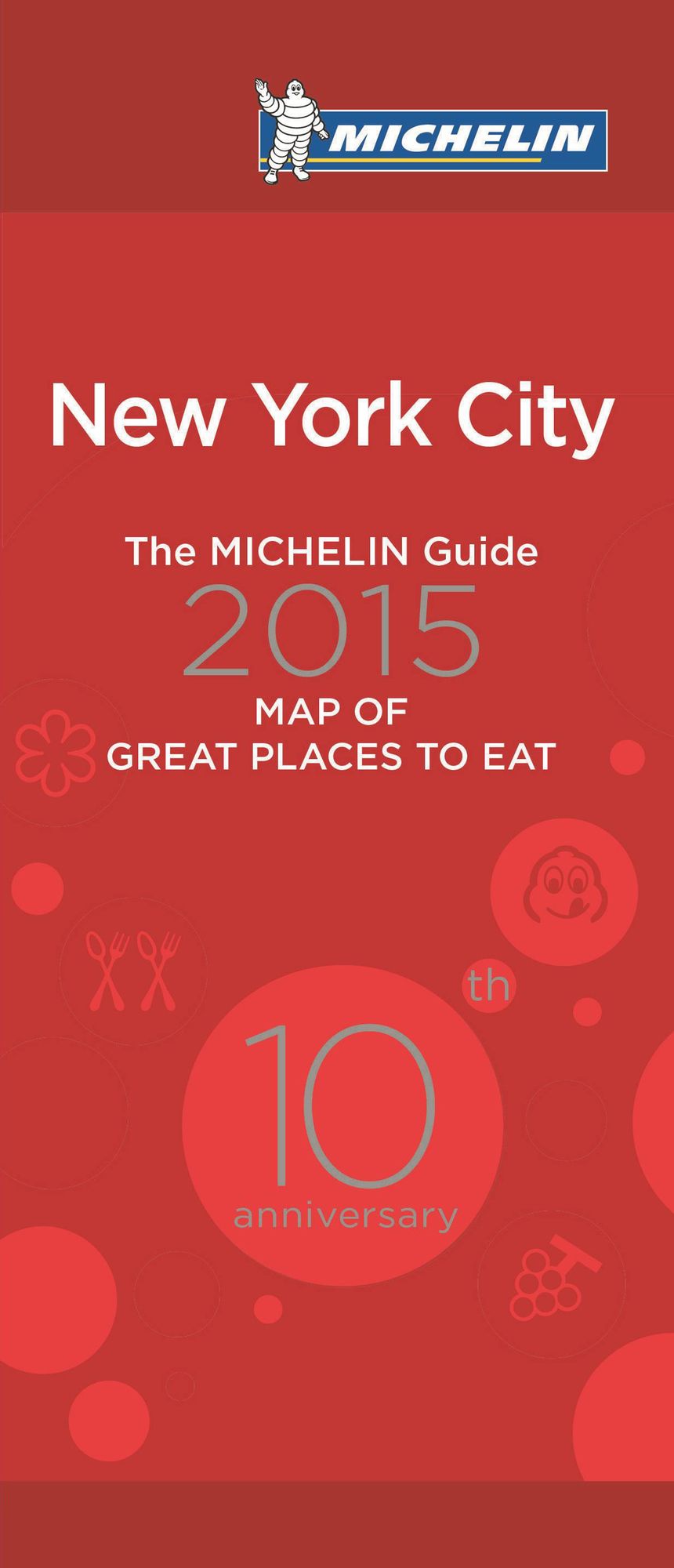 Michelin NYC Great Places to Eat 2015 Map