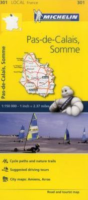 Michelin FRANCE: Pas-de-Calais, Somme Map 301